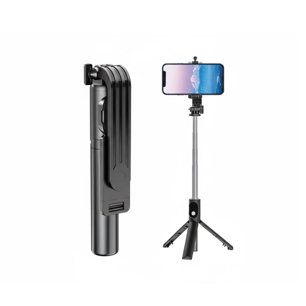 BASTONE SELFIE STICK WIRELESS SMARTPHON BLUETOOTH E TREPPIEDE TELECOMANDO 05680