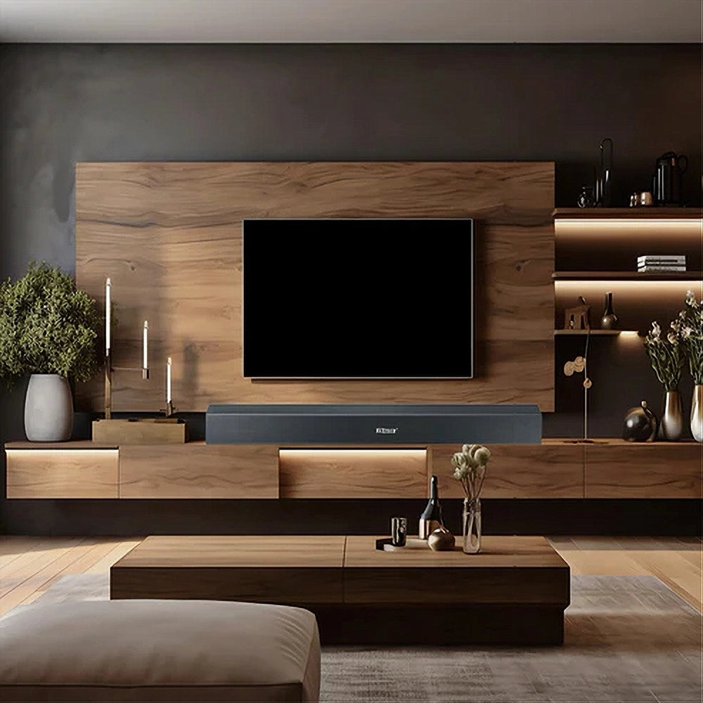 Trade Shop - Soundbar Bluetooth Aux Usb 1200 Watt 750 Mm Subwoffer Cassa Altoparlante Sou-01 -