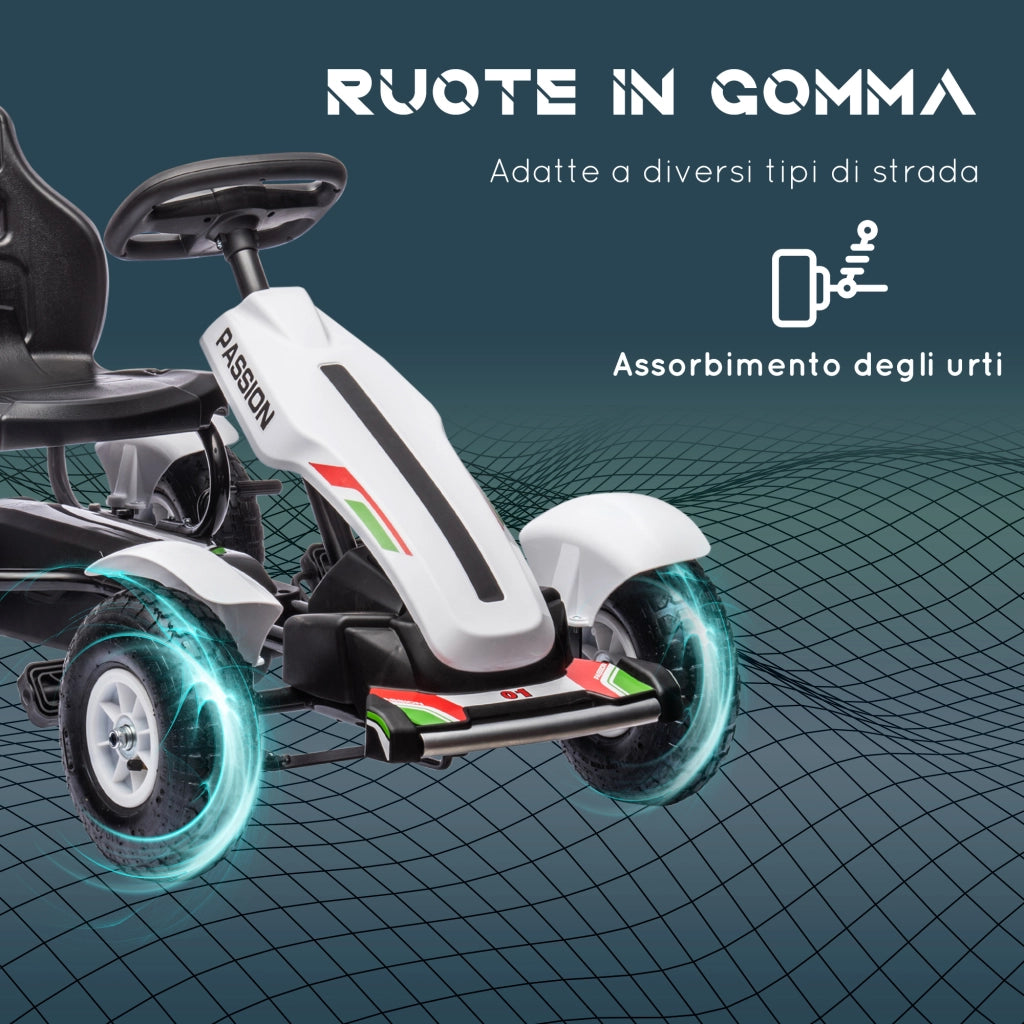 Go Kart a Pedali per Bambini ¨C Minimal ¨C Plastica e Metallo, 121x58x61 cm