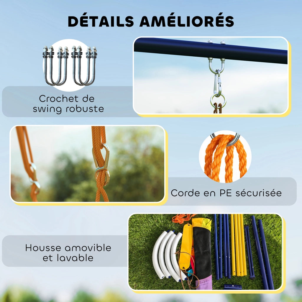 Altalena per Bambini ¨C Minimal ¨C Acciaio Multicolore 3-8 Anni