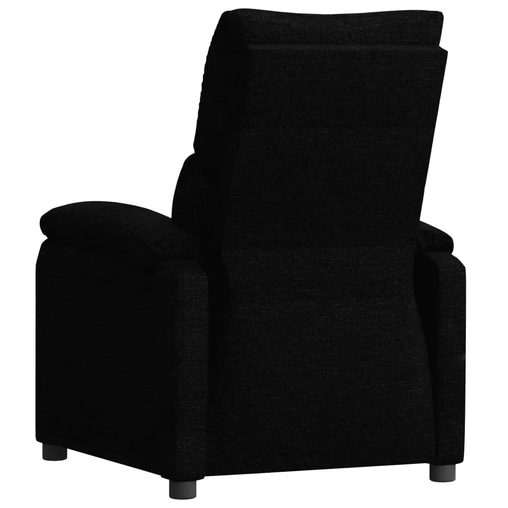 Poltrona Reclinabile in Tessuto Nero 342453