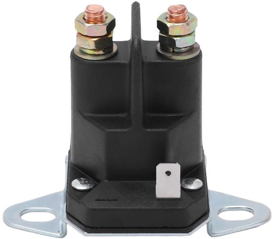 Accessorio per Trattore di Giardino - Avviatore Solenoide 12V - Relè Avviatore per Motore - Accessorio per Trattori - Applicazione per ATV e Scooter da Neve - Materiale ABS e Bronzo - Potenza 4,8W - Relè Avviatore