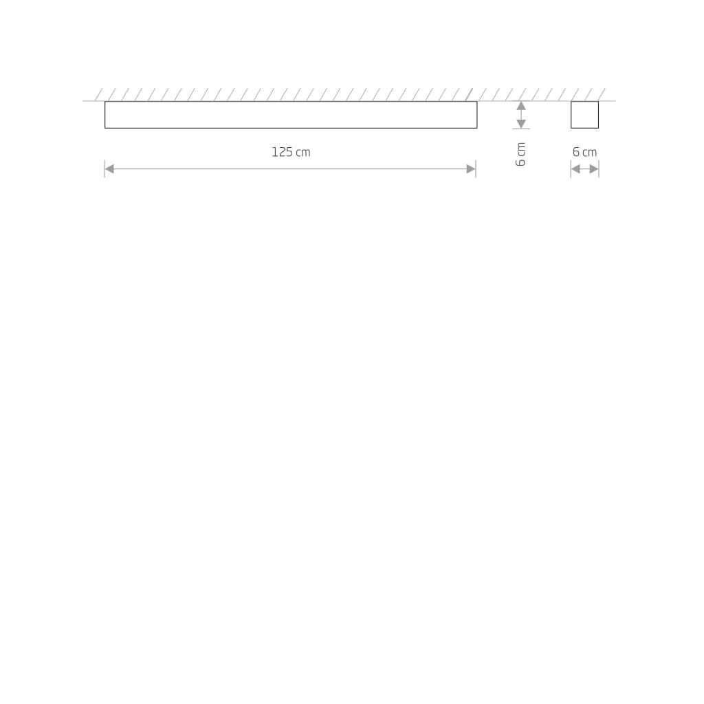 Nowodvorski Soft Ceiling plafoniera bianca 125cm LED T8