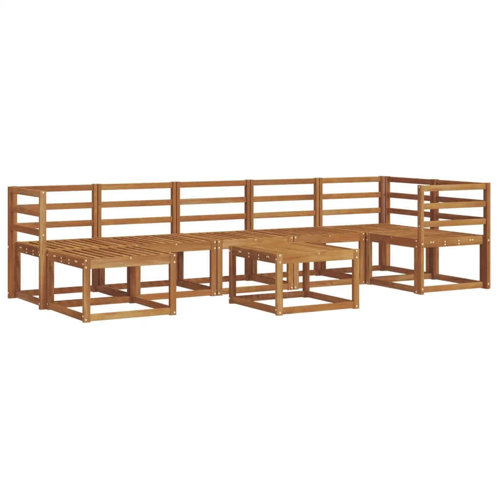 Set di divani da esterno 8 pcs Naturale