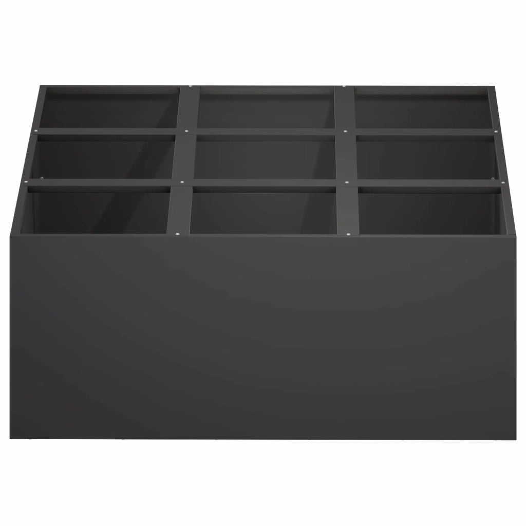 Vaso da giardino Nero 100 x 100 x 50 cm 8005757