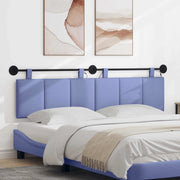 Testiera sospesa Con luce LED Blu jeans Tessuto 3424813