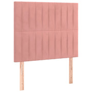 Testiera | Testata Rosa 100x5x118/128 cm Velluto