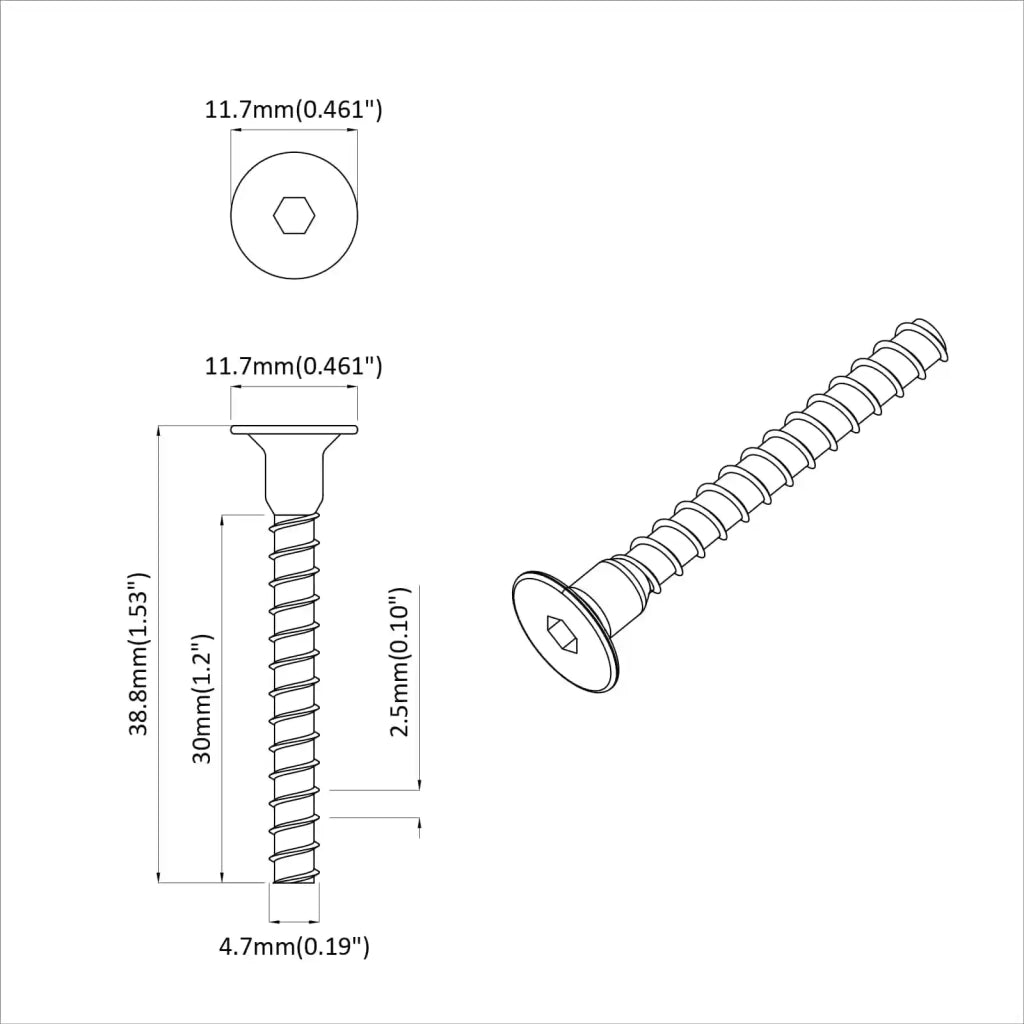 Vite a testa esagonale 5143 pcs Nero Ferro 864543