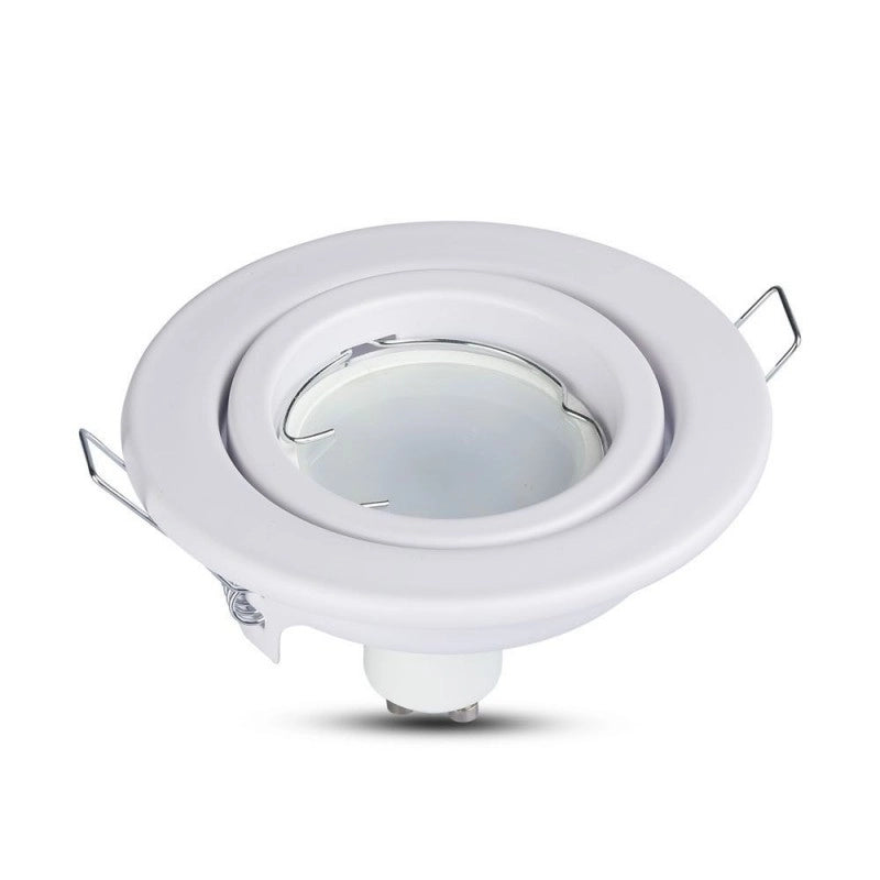 GU10 HOUSING rotondo mobile bianco