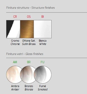 SOSPENSIONE BIANCO 1 LUCE VETRO PICCOLO BRONZO 1194BI-S20-BR