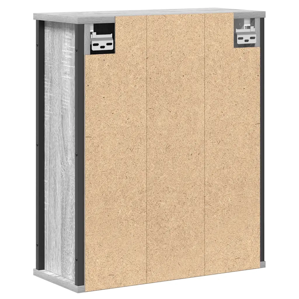 Pensile da Bagno con Specchio-Mobile bagno con specchio Grigio Sonoma 50x21x60 cm