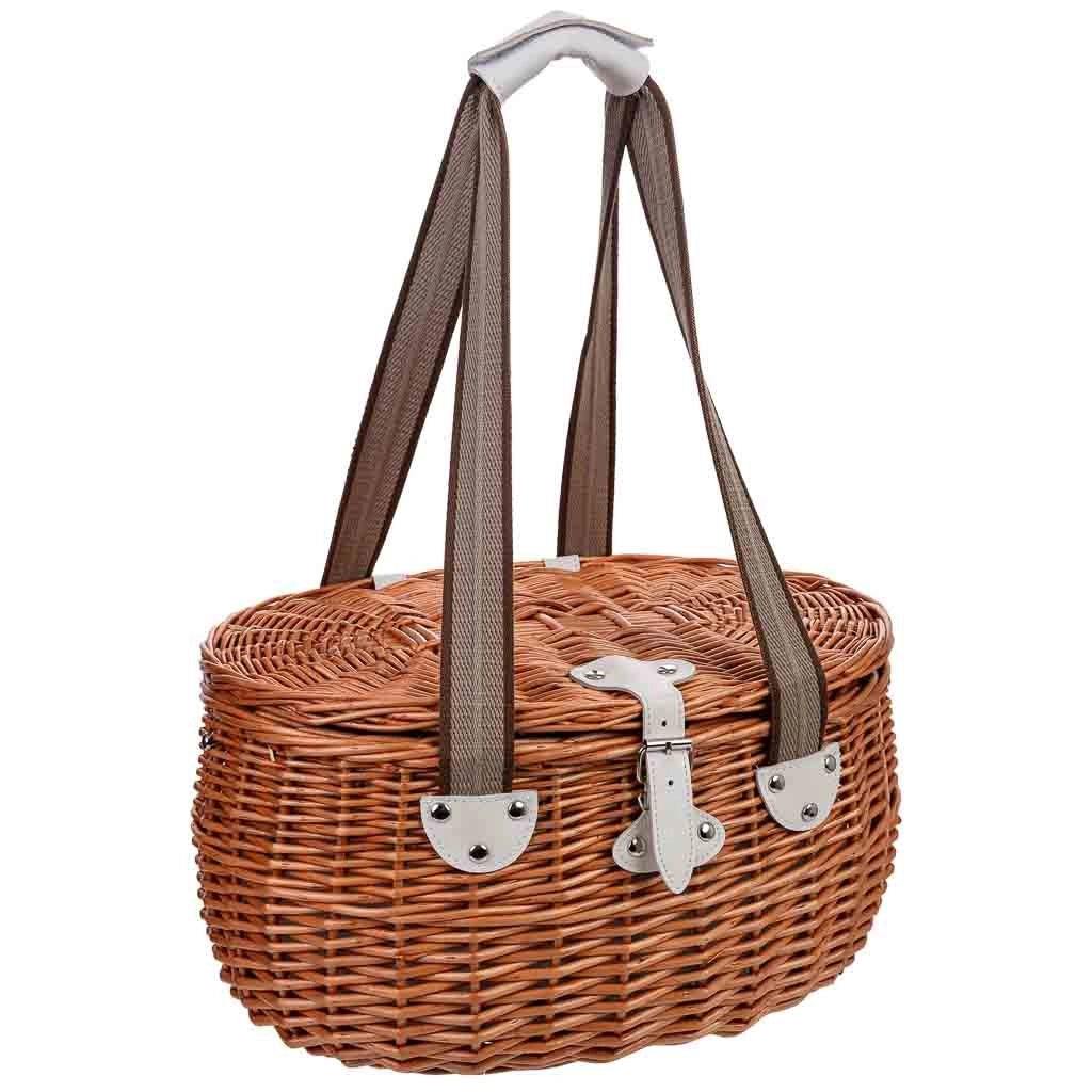 Cestino da picnic marrone (2 coperti) 40x28x22h cm