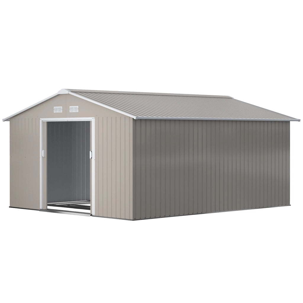 Casetta da giardino ¨C Minimal ¨C Grigio chiaro, acciaio