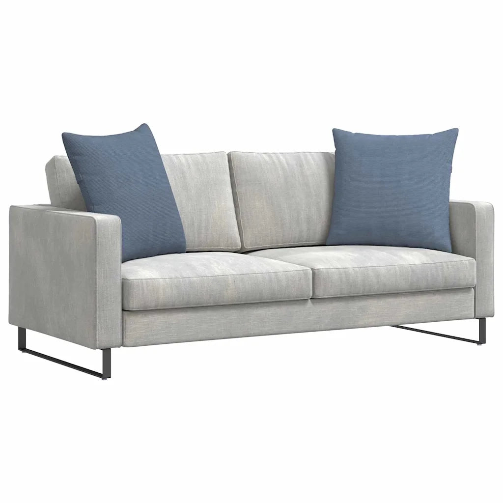 Cuscini da Divano 2 pz | Cuscini per sedie Blu 80 x 80 cm Tessuto in Cords