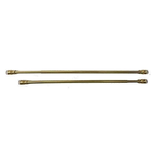 Emmebi Sesamo Astine a Molla per Tende Bris Bris 30-40 cm coppia ottone colore Lucido