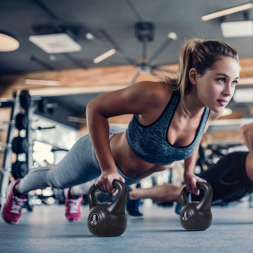 Kettlebell 8 kg ¨C zephmum ¨C Nero 22x17x24 cm