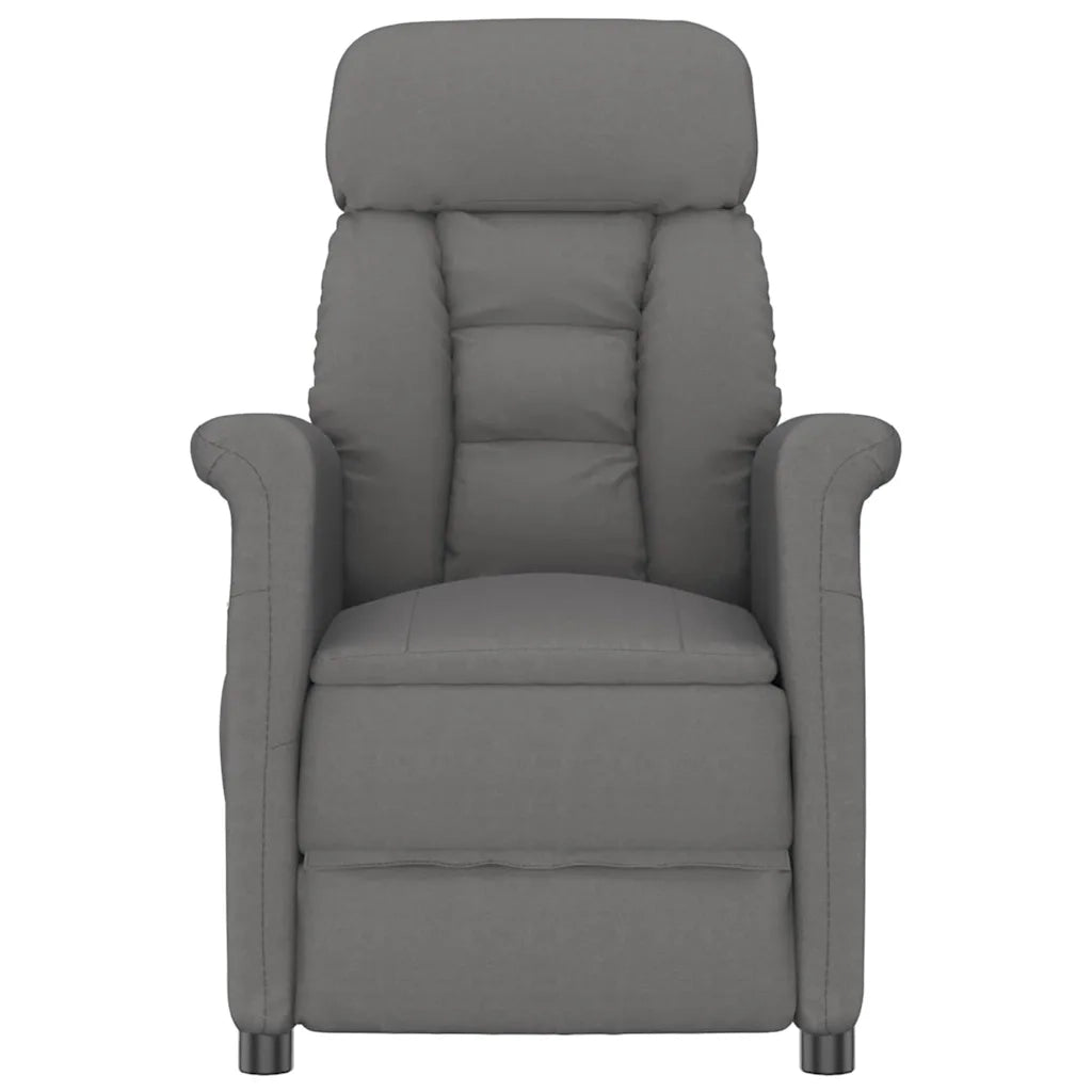 Sedia da massaggio Grigio scuro 96.5 x 70.5 x 95 cm Microfibra 348409
