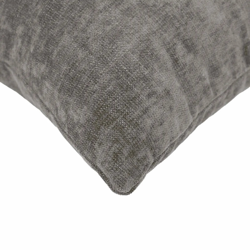 Federa 2 pz HEERLEN Grigio Scuro 35 x 35 cm Tessuto Chenille 908111
