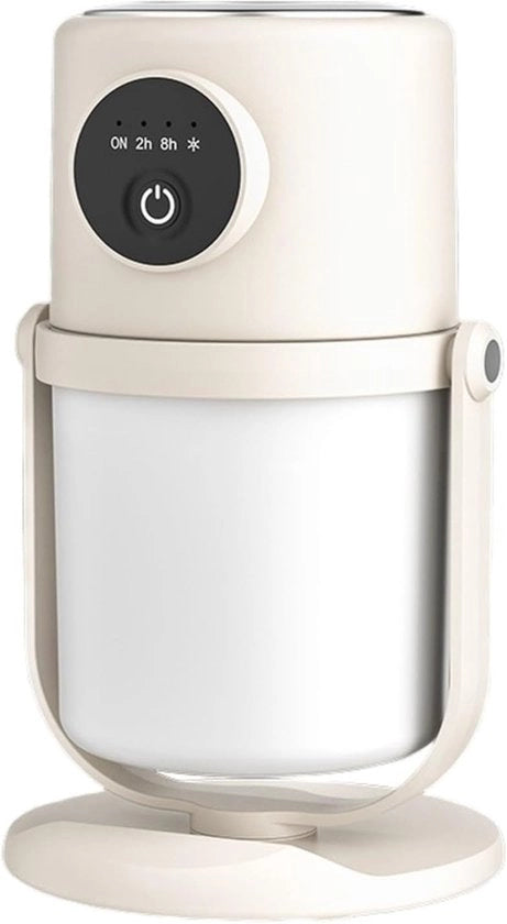 Umido per aria - Umidificatore per camera da letto - Nebbia fresca umidificatore per aria - 280 ml USB desktop umidificatore per aria con luce notturna per la camera da letto - Funzionamento silenzioso - Spegnimento automatico - Timer