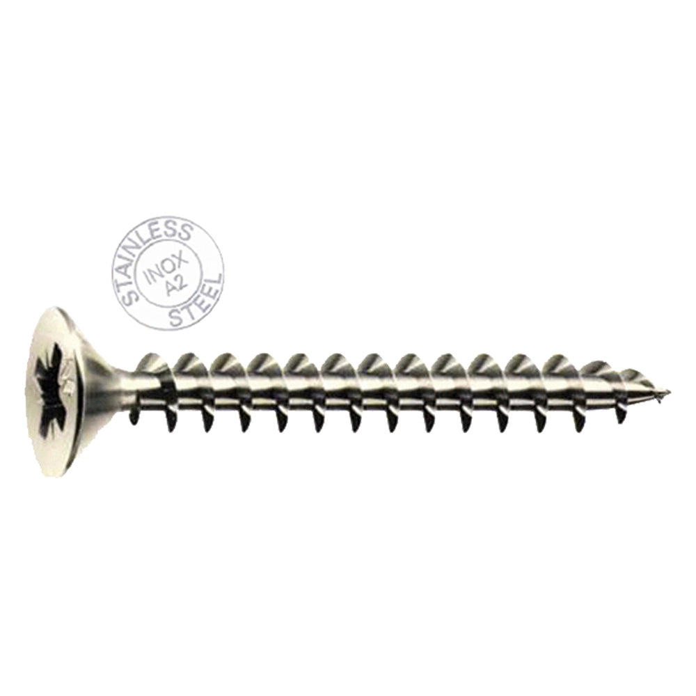 VITE PER LEGNO T.S.P. INOX 'PANELVIT' TSP mm 4,5 x 35 - 2 centinaio - MUSTAD