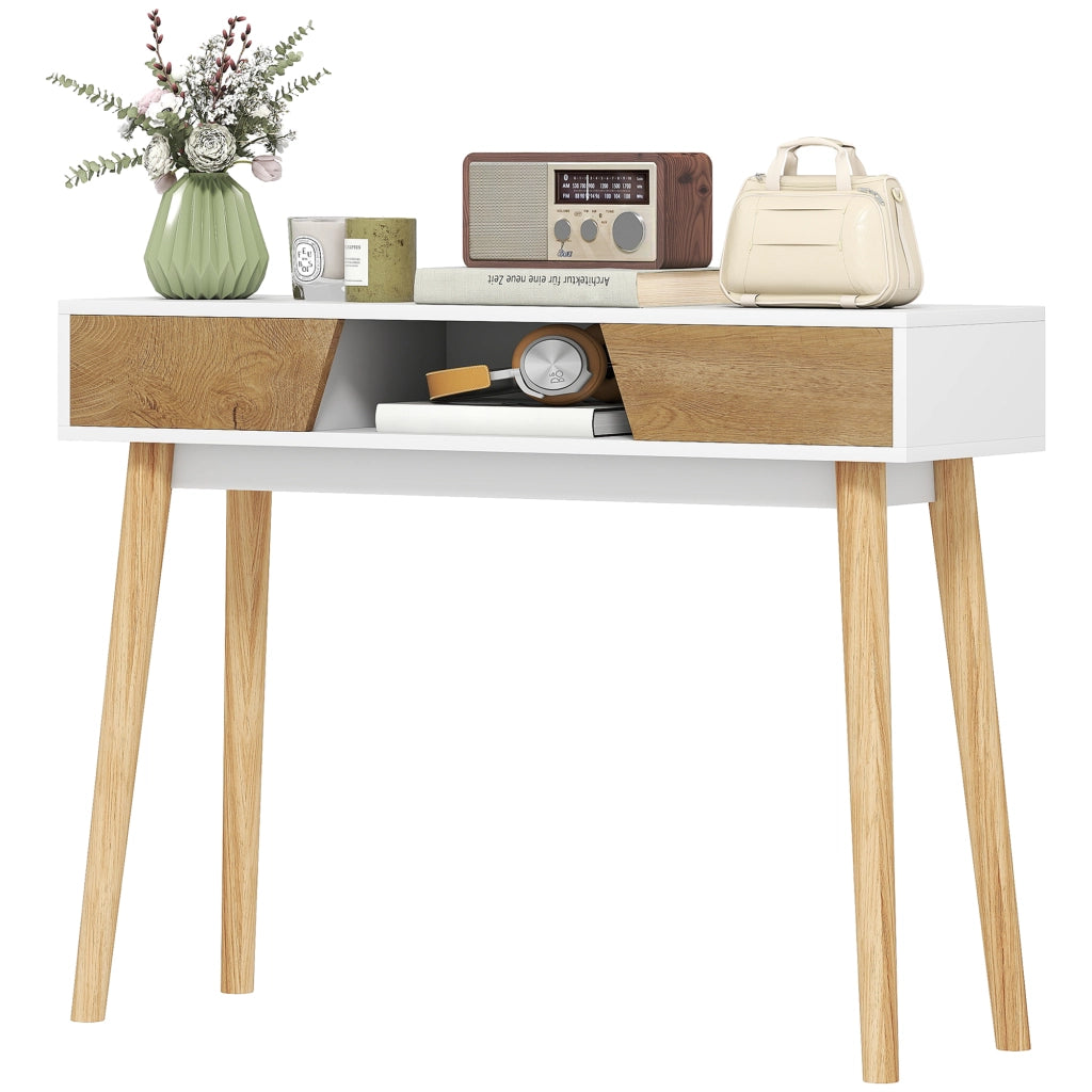 Consolle Ingresso con 2 Cassetti ¨C Xylo ¨C Legno Bianco