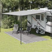 Tappeto da Tenda 250x500 cm Antracite e Bianco 310825