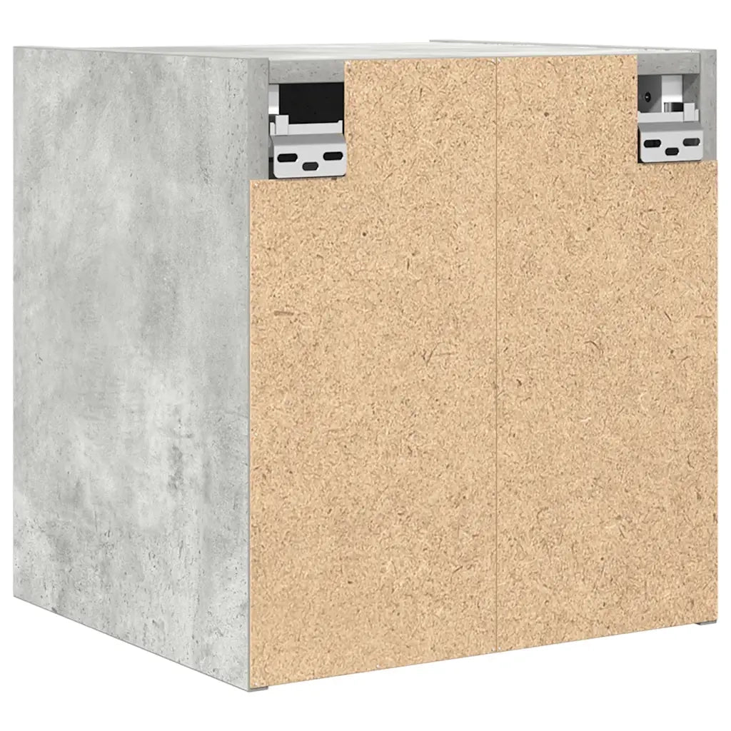 Comodino a Muro Grigio Cemento 38x34x40 cm 861253