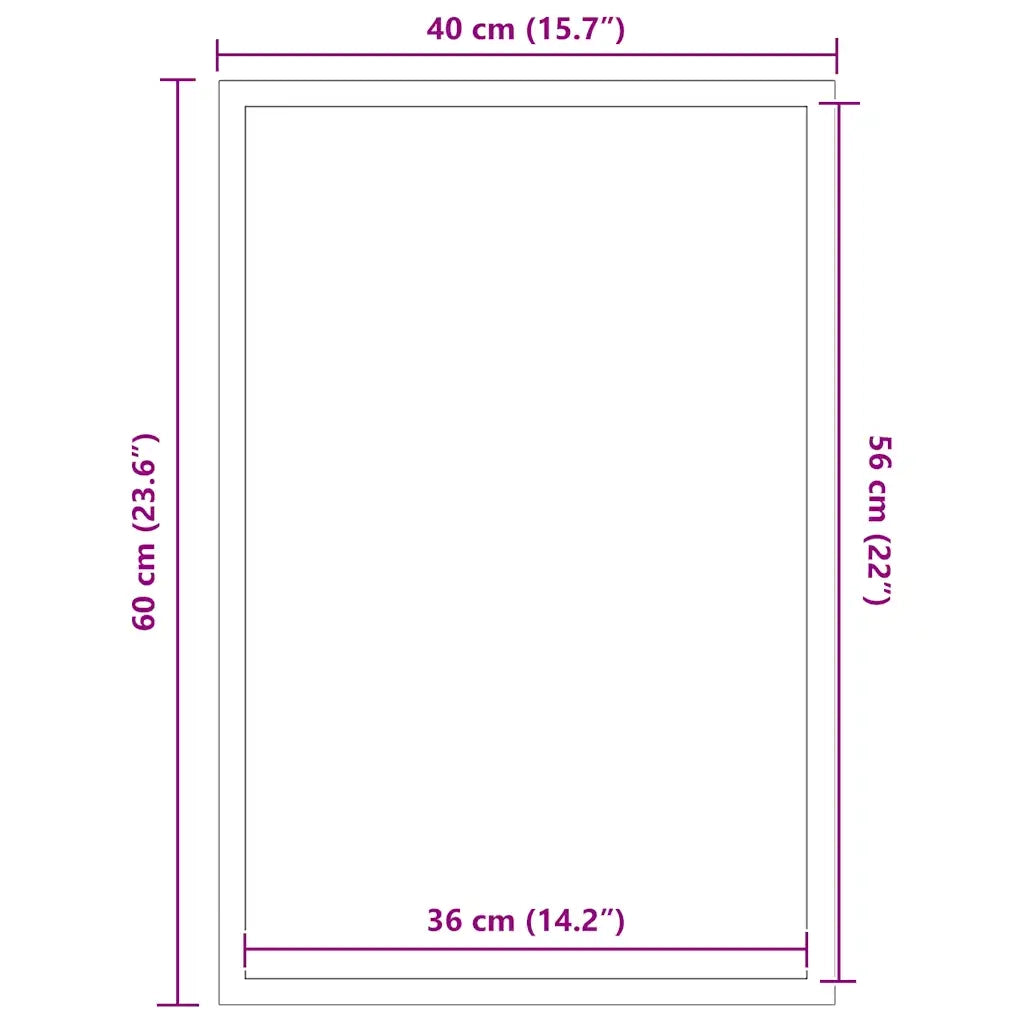 Zerbino Nero 40x60 cm 4105601