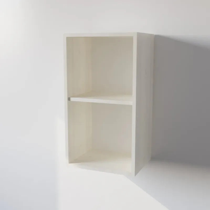Pensile Cucina in Legno Nobilitato Larice Bianco Alto con 1 Anta, Pensile Componibile Moderno Made in Italy (H72XL60XP33cm)