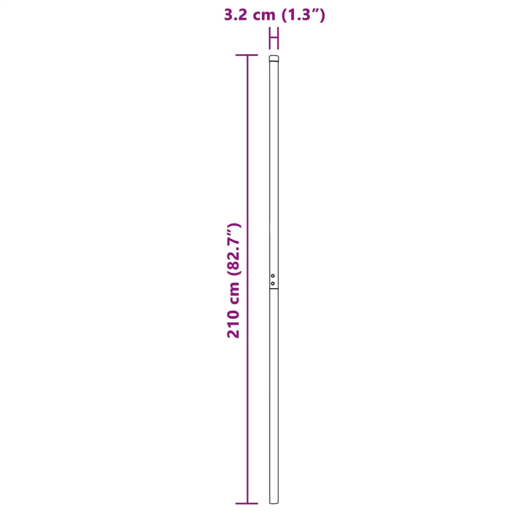 Palo della recinzione 2 pcs Verde Acciaio Verniciato a Polvere 42012743