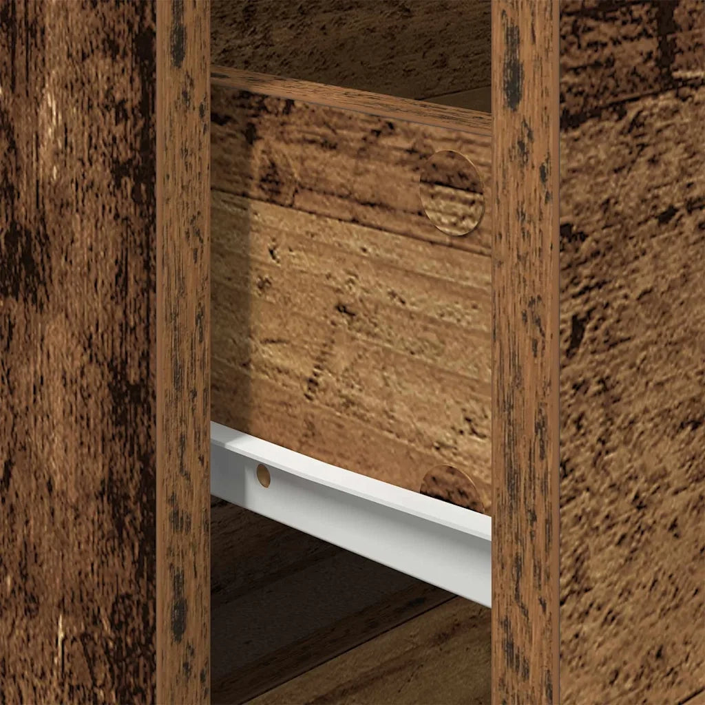 Armadio da Notte con cassetto Legno vecchio 50 x 39 x 41 cm 863072