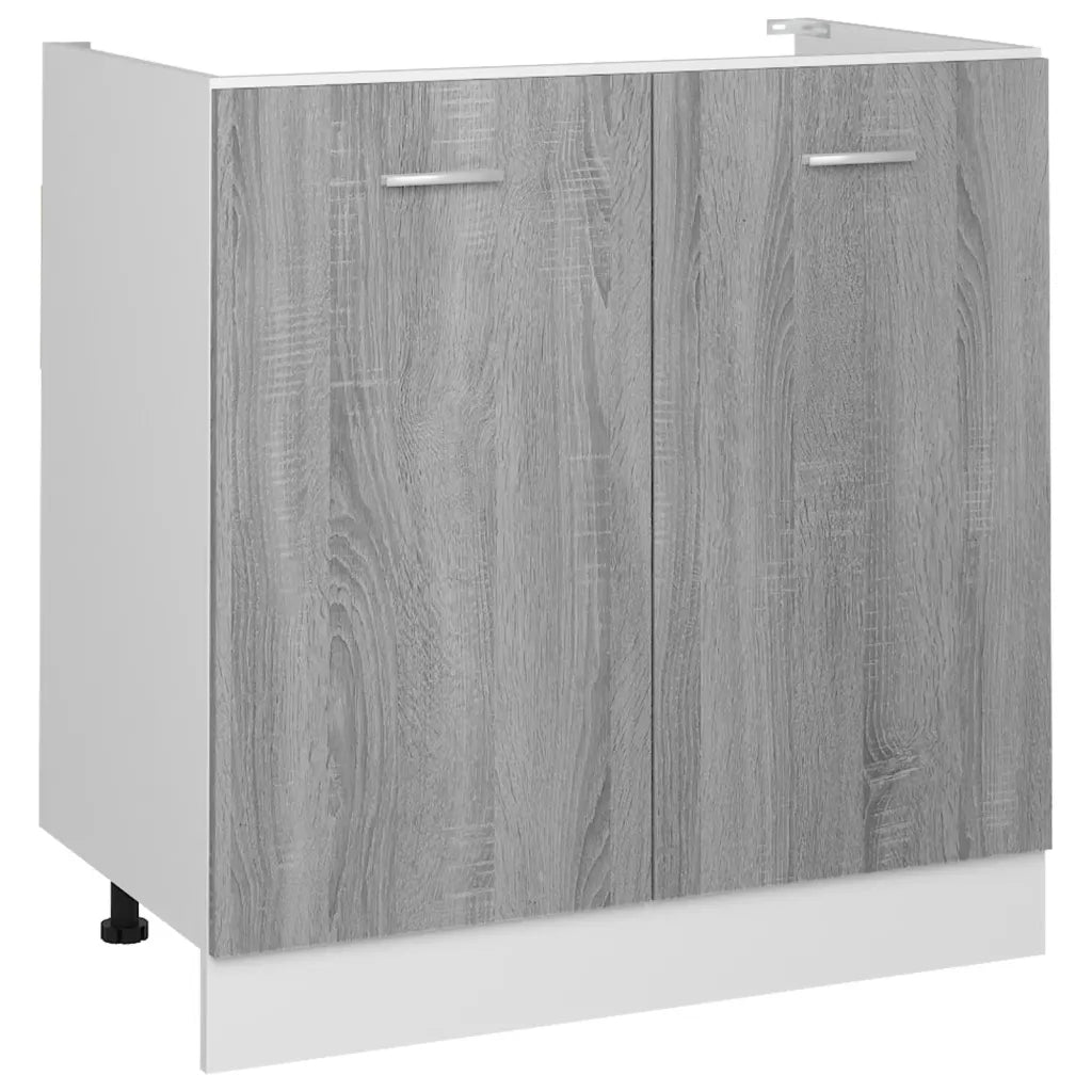 Pensile da cucina | Mobiletto ¡°Lyon¡± Grigio Sonoma 80x46x81,5 cm