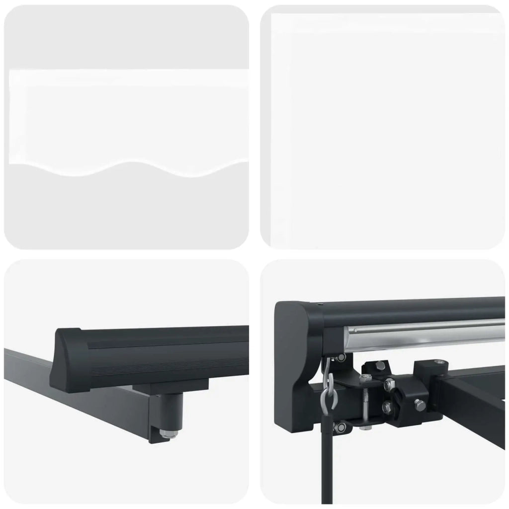 Tenda retrattile manuale Bianco 4 × 3,5 m 3420453