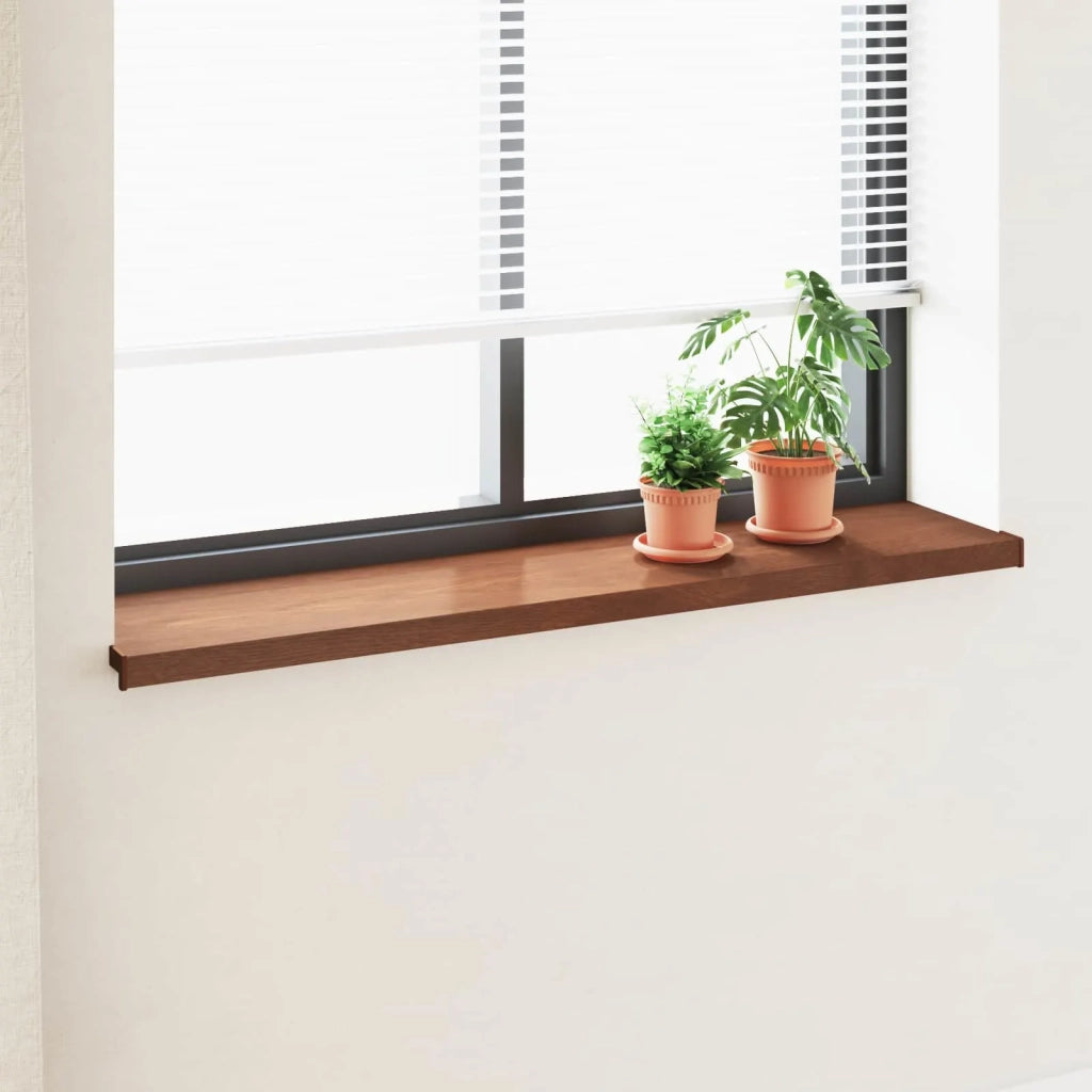 Soglia della Finestra Legno Marrone 120 x 35 x 4,5 cm PVC 42046918