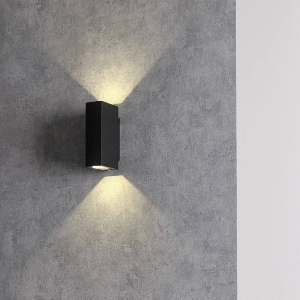 Applique esterna LED nera 4000K su/giù Orlean-B Polux