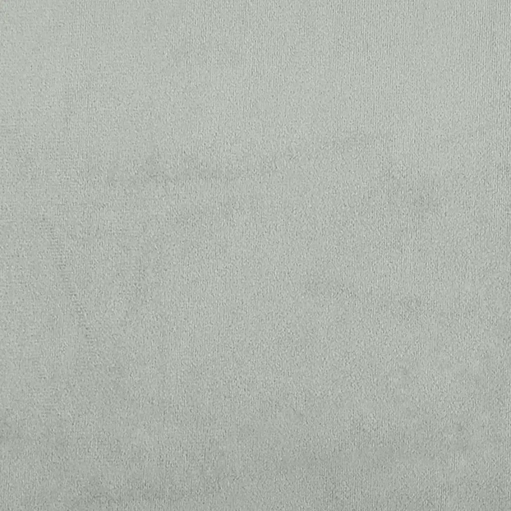 Divano Poltrona | Sedia con Braccioli Grigio Chiaro 55 cm in Velluto