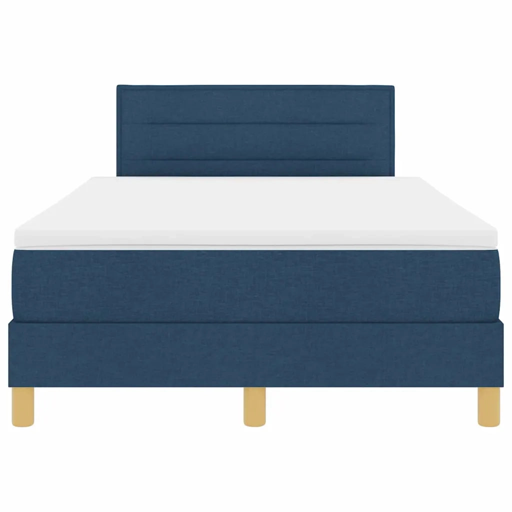 Letto a molle con cuscino con testiera Blu 120 x 200 cm Tessuto 3338838