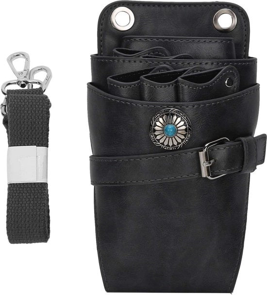 Etui per forbici - Ritocco professionale - Tasca per capelli morbida - Borsa per parrucchiere.
