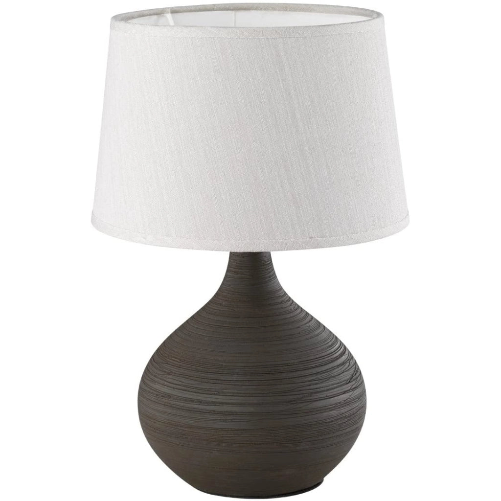 LAMPADA DA TAVOLO MARTIN E14 D.20XH29CM MARRONE