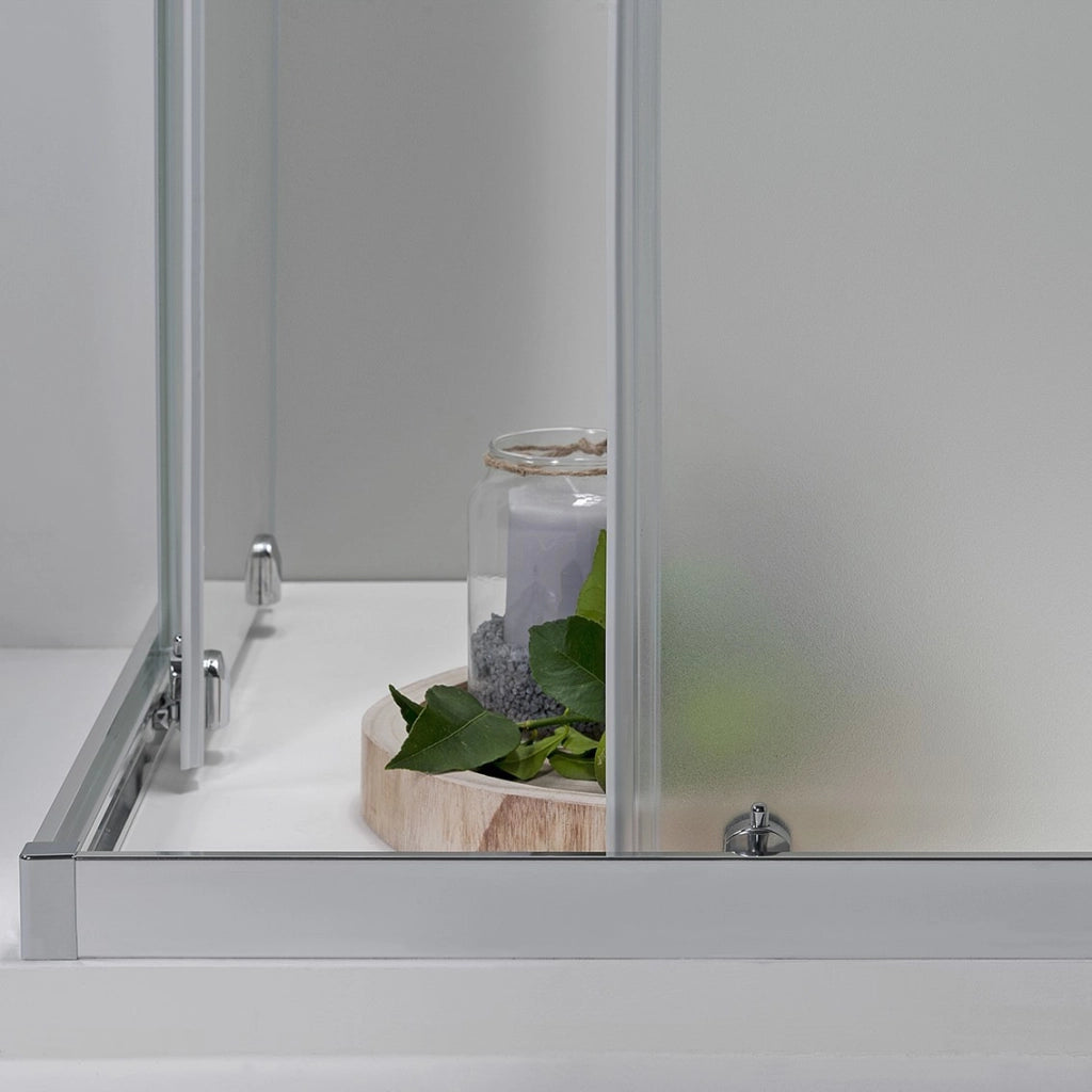 Box Doccia Elite Tre Lati 70x100x70 Cm Scorrevole Opaco