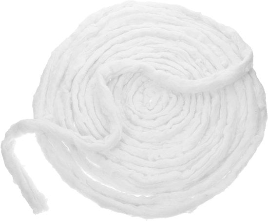 Kit per capelli permanenti a strisce di cotone - colore bianco