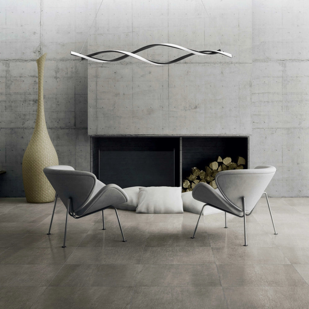 Lampada a sospensione moderna nera Grant LED 38W Milagro
