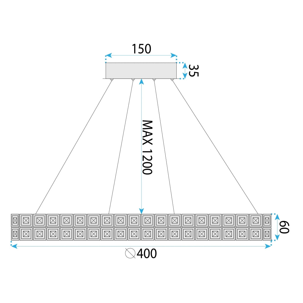 Lampada Led Ms004-cp 40cm Chrome