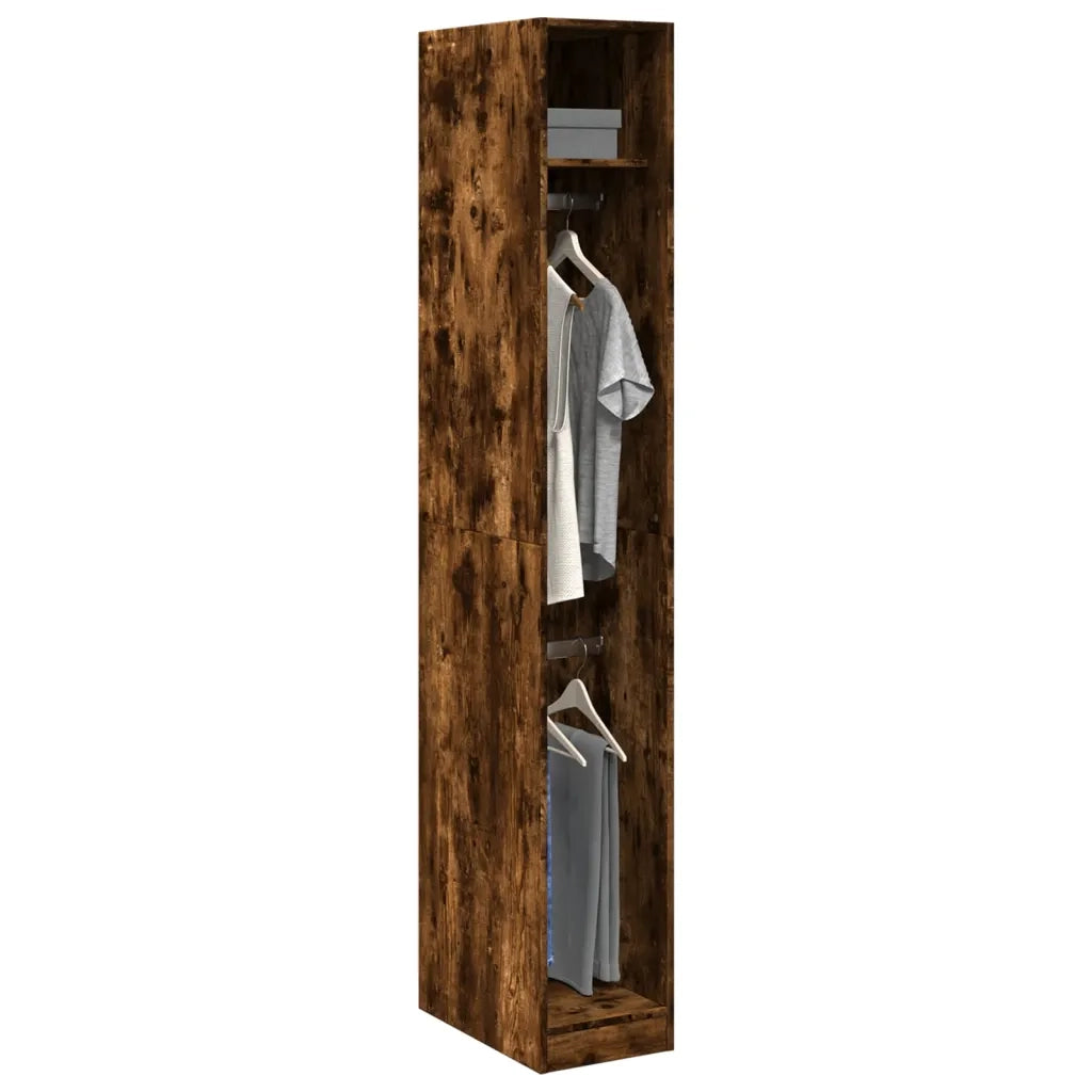 Armadio Rovere Fumo 30x50x200 cm in Legno Multistrato 3307778