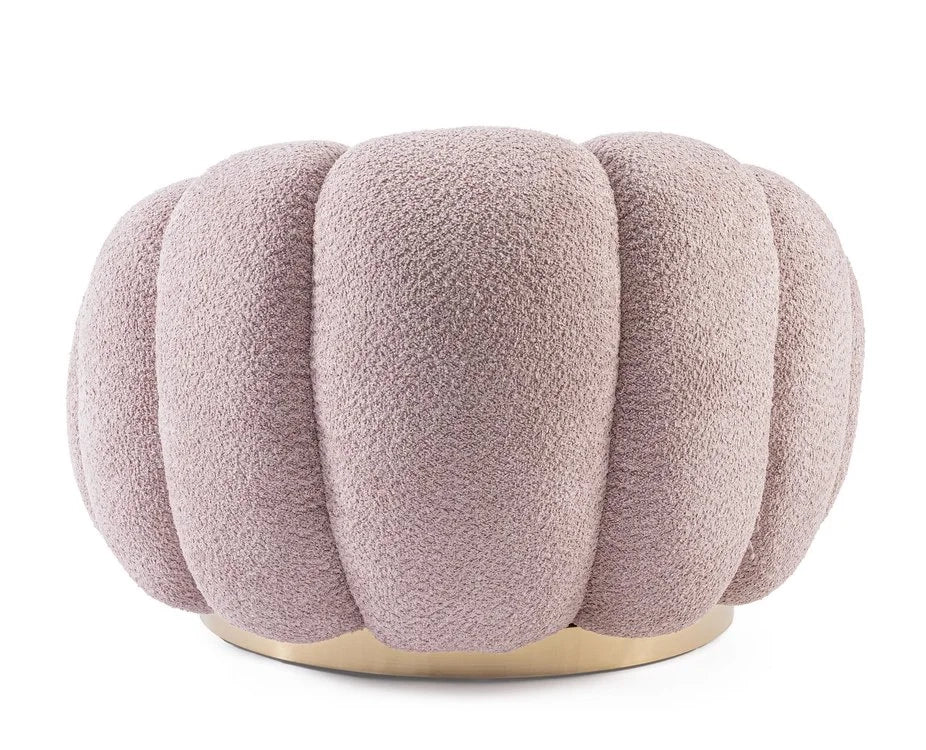 Poltrona Girevole Florel Rosa Antico