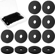 Scatola di supporto elastomero 25 pezzi - diametro esterno 1, diametro interno 1/4, spessore 1/8 - busso elastomero d'assorbimento vibrazioni - fili neri.