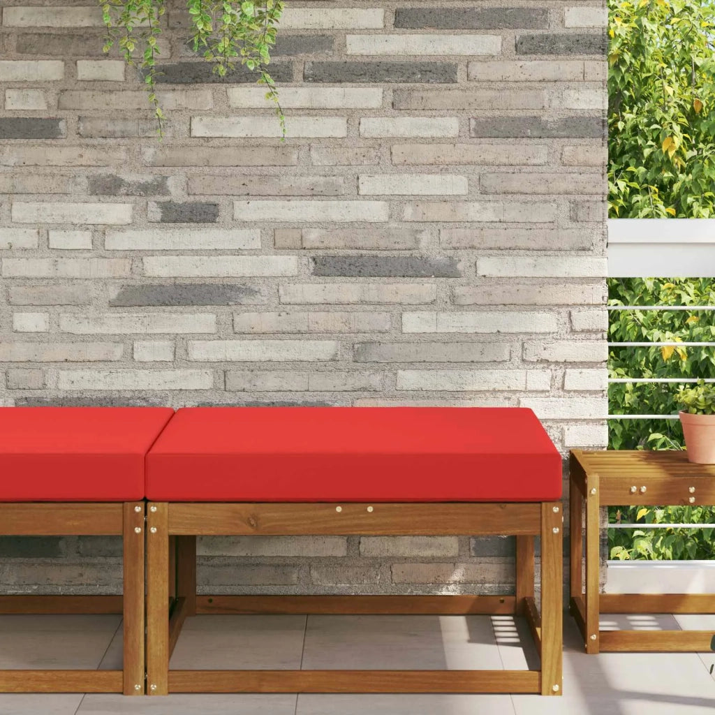 Cuscino per divano da esterno Rosso 80 x 80 x 8 cm Poliestere 900818
