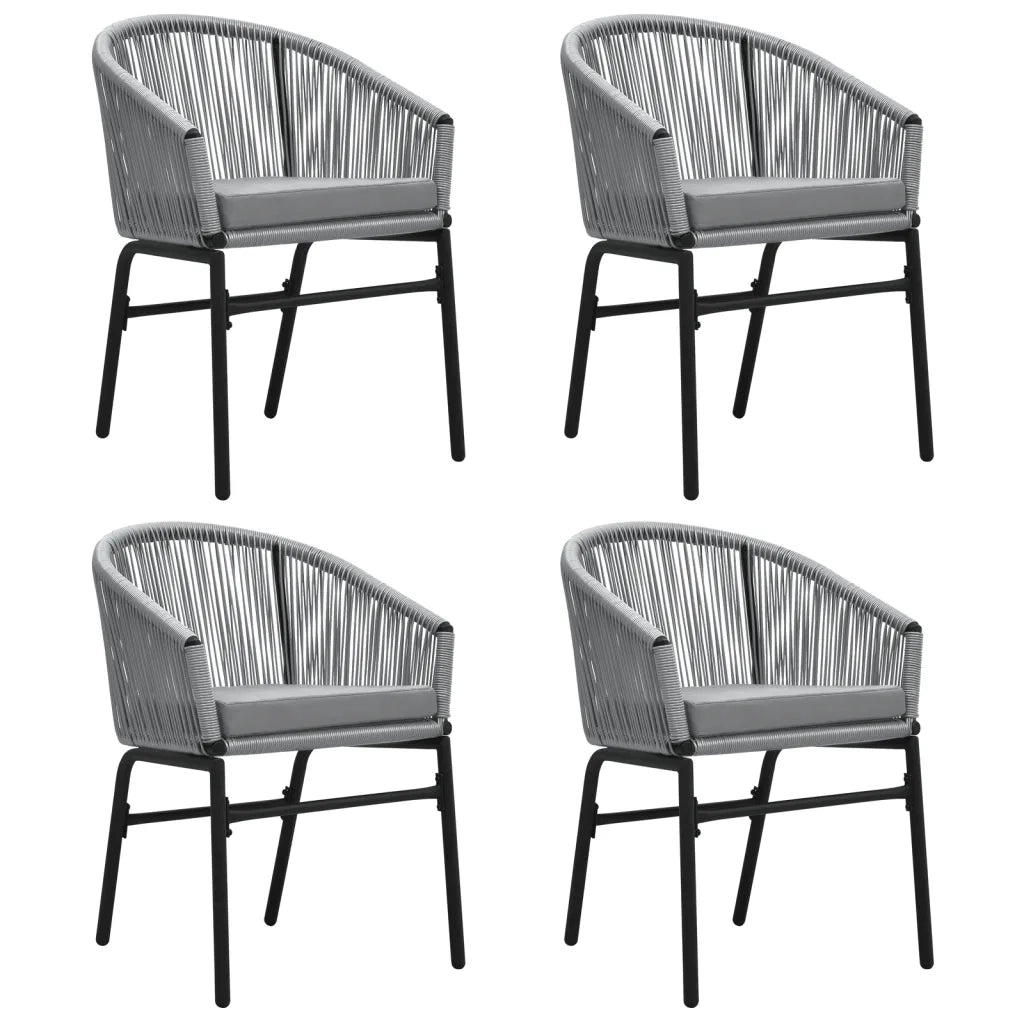 Set da Pranzo da Giardino 5 pz Grigio 3099253