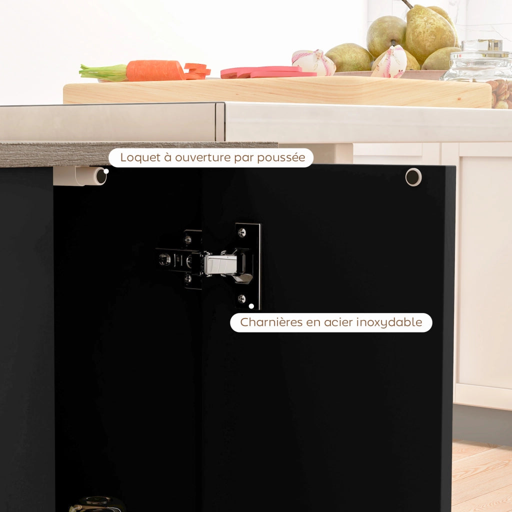 Tavolino da cucina ¨C zephmum ¨C nero 105x60 cm
