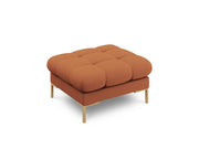 Cosmopolitan Design - Pouf "Bali" in tessuto strutturato mattone 